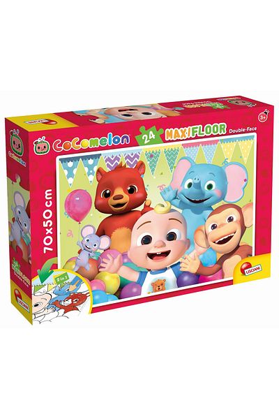 Lisciani Maxi Coloring Puzzle - Cocomelon and Friends (24 PIECES)
