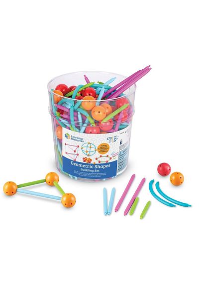 Learning Resources Set Of Building Geometric Shapes 170 Pieces
