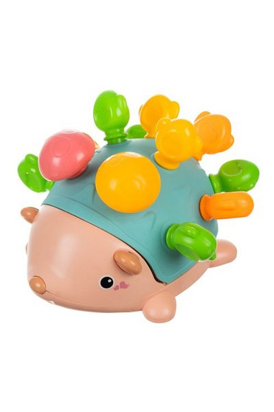 Micostore Handicraft, Motor Skills, Sorting Toy For Babies, Hedgehog With Colorful Spines, 19 X 18 X 12 Cm
