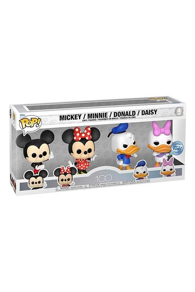 Funko Pop Disney: Disney Classics - 4pk - Mickey / Minnie / Donald / Daisy