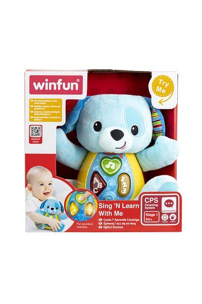 WINFUN Sing and Learn with Blueberry the Puppy for Babies,