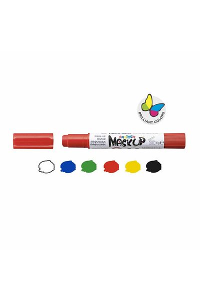 CARIOCA Face Painting Set, Face Painting Colors, Mask Up Party, 6 Pencils / Set