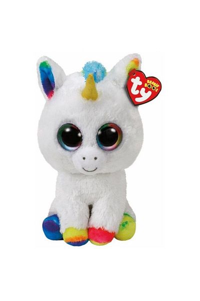 TY Mega Beani Boos Pixie Unicorn Plush 25 Cm