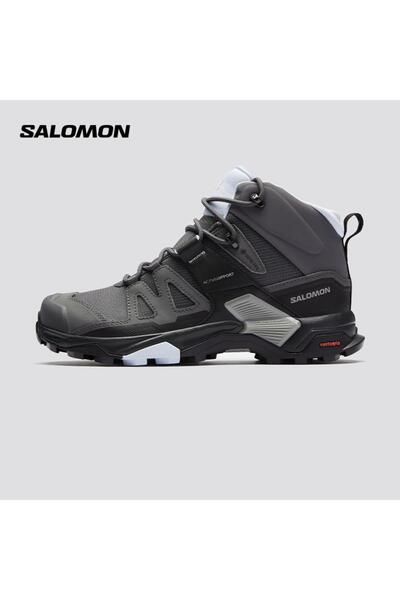 Salomon Gri Mavi Su Geçirmez X Ultra 4 Mid Gore-tex Bot