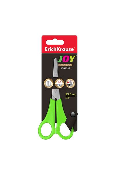 Erich Krause Scissors With Ruler, 13.5 Cm, Joy