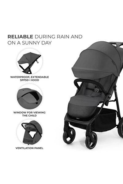 Kinderkraft Kočárek Trig3 Sport Granite Grey