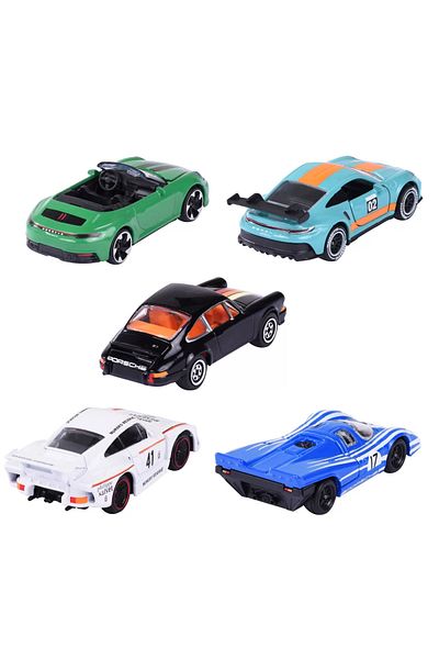 Simba Majorette Set 5 Masinute Metalice Porsche 7.5cm