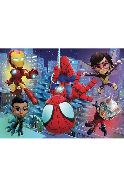 Lisciani Coloring Puzzle - Marvel's Spider-Man and His Amazing Friends (48 PIECES)