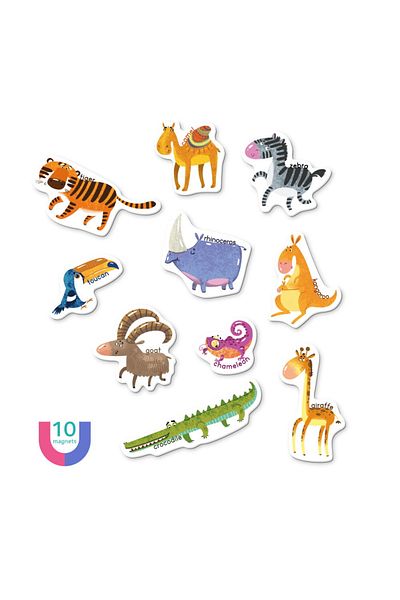 Dodo Magnetic Set - Learn Animals in English