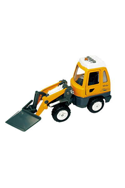 Goki Vehicul de construcții de jucărie cu sunete și lumini, 16-18 cm, plug de...