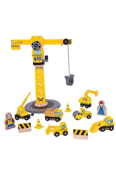 BIGJIGS Toys Set Constructie - Macara