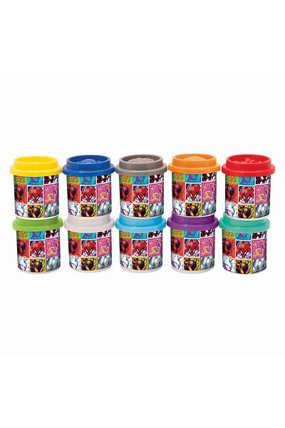 As Sada 10 kelímků s plastelínou, Spiderman, v kartonovém obalu, 500 g