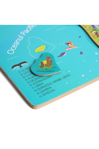 Bufnitel World Map - Magnetic Puzzle (ROMANA LB)