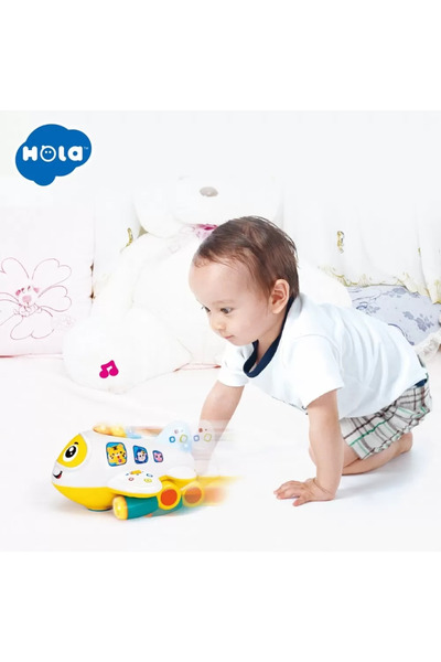 Hola Dětská hračka, interaktivní letadlo se zvuky a světly