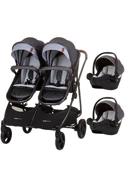 Chipolino Twin Stroller Duo Smart 3 In 1 Silver Grey