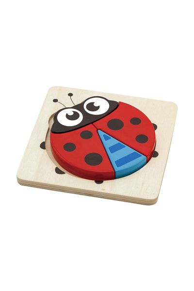 Viga Toys Ladybug Wooden Puzzle