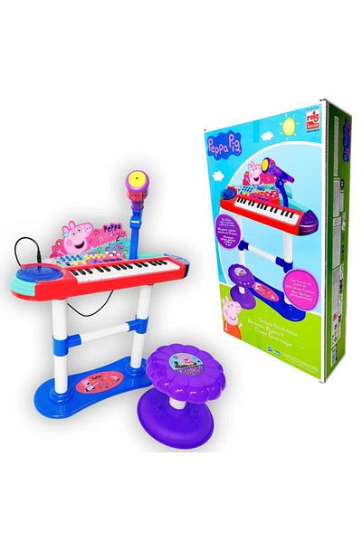 Reig Musicales Electronic Organ, 37 Keys, With Microphone And Stool, Toy, Peppa Pig