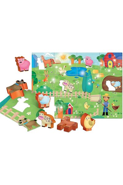 Lisciani Floor Puzzle - Farm Fun (12 PIECES)