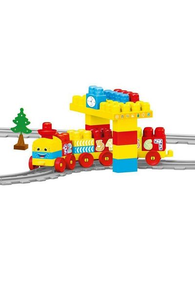 Dolu Set de constructii cu trenulet - 58 piese