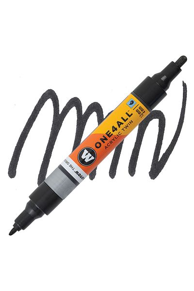 Molotow Acrylic Paint Marker, Dual Tip 1.5 And 4 Mm, One4all, Twin Pumpmarkers, 48 ​​Colors