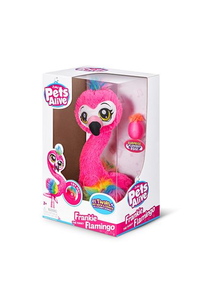 Pets Alive - Jucarie de plus interactiva, Frankie flamingo dansator
