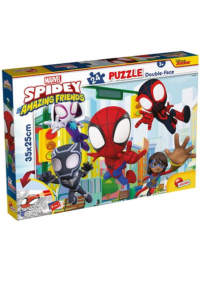 Lisciani Coloring Puzzle - Marvel's Spider-man And His Amazing Friends (24 PIECES)