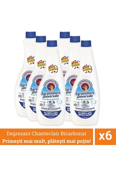 chante clair Promo Pack 6 X Chanteclair Universal Degreaser With Bicarbonate, Reserve, 600 Ml, Degreaser