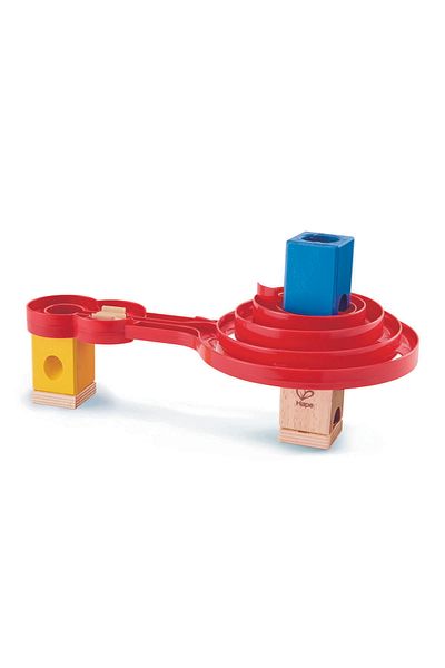 Hape Quadrilla Children's Toy - Ball Circuit - Twist The Spiral With Two Sides (18 PIECES)