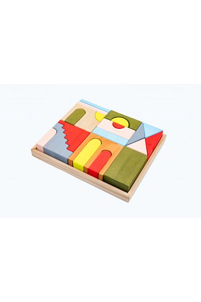 Marc toys Set Handmade, Constructor Din Lemn Mati