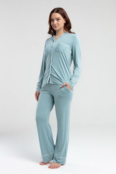 Pierre Cardin Set cămașă pijamale - cu model cu mâneci lungi pentru femei stil mixt 1 Kş 1 Room