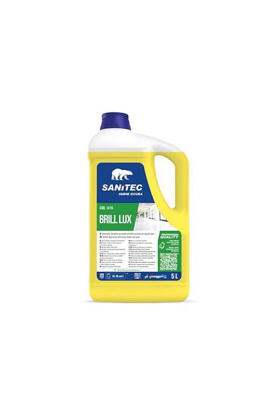 SANITEC Floor Cleaner With Polishing Effect, 5000 Ml, Brill Lux,