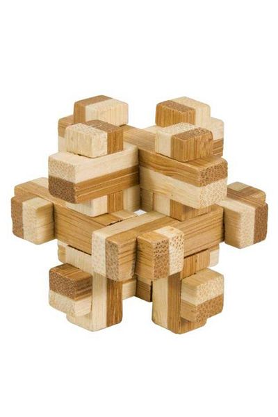 Fridolin IQ Logic Game Made of Bamboo Wood in Metal Box-10