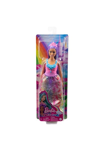 mattel Barbie Dreamtopia Princess Doll With Purple Hair