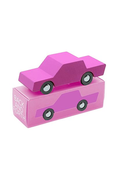 waytoplay Masinuta Handmade Din Lemn, , Roz