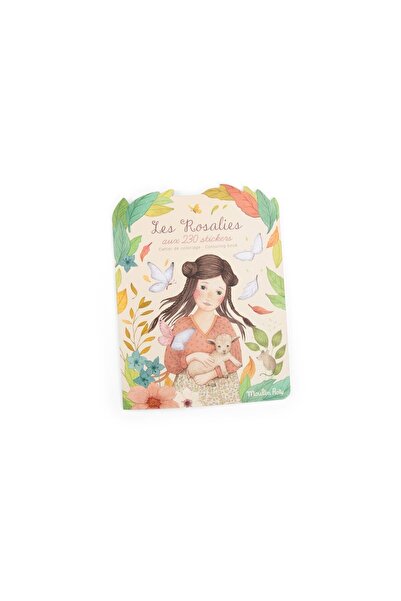 Moulin Roty Βιβλίο ζωγραφικής αυτοκόλλητων Les Rosalies,