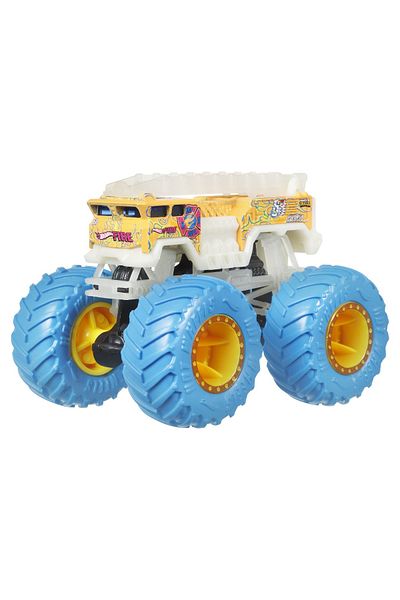 mattel Hot Wheels Monster Truck Glow In The Dark Car 5 Alarm Scale 1:64