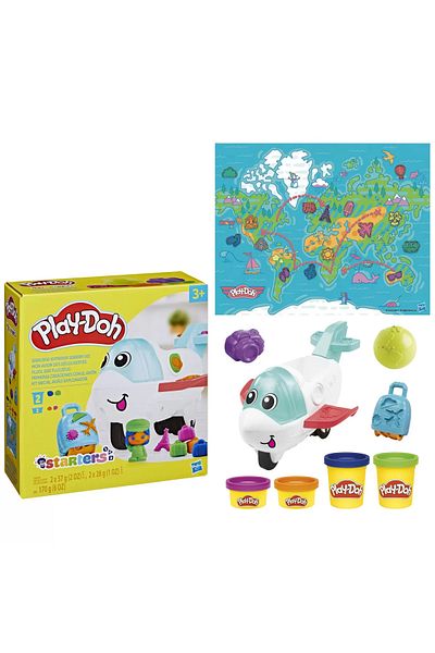 Hasbro Plastilina Play-doh Starters, Calatoreste Cu Avionul