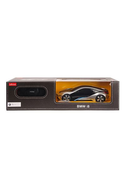 Rastar Masina Cu Telecomanda Bmw I8 Argintie Scara 1 La 24