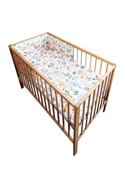 Hubners Vulpita 4-piece White Crib Bedding