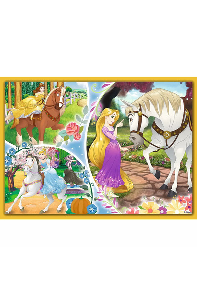 Trefl Puzzle 4in1 Disney Princess - Ziua Fericita