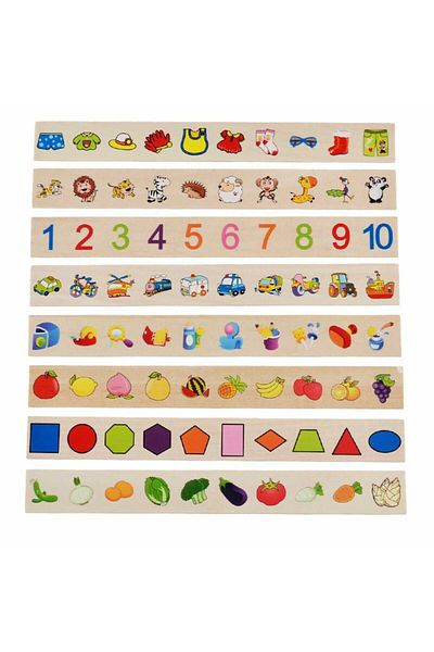 Micostore Joc educativ de sortare, asociere clasificare, 88 piese, montessori
