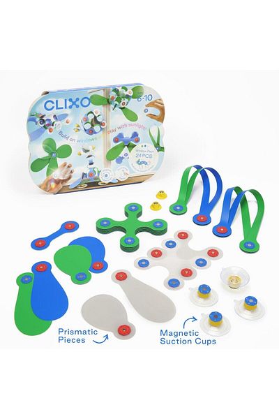 Clixo Magnetic Building Set - Glass Art (24 PIECES)
