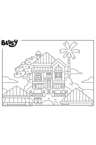 Lisciani Coloring Puzzle - Bluey and the Story Time (24 PIECES)