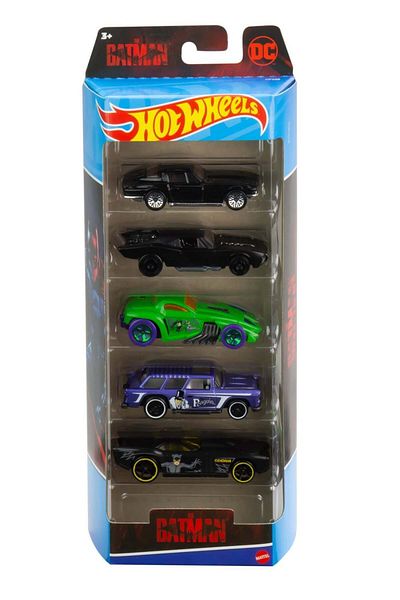 mattel Set of 5 Hot Wheels Batman cars