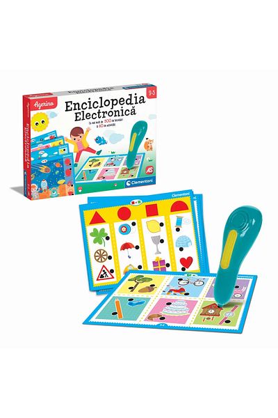 As Joc Educativ, Enciclopedia Electronica, Cu Pix Electronic, Agerino, 3 Ani , Clementoni
