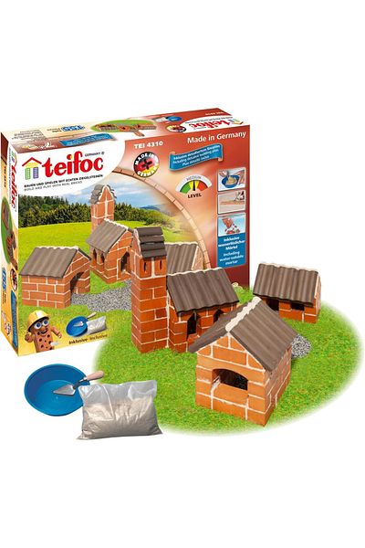 Teifoc Miniature Brick Building Set - Rural Cottages