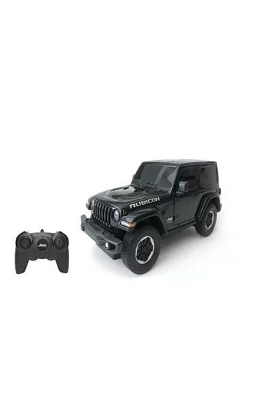 Rastar REMOTE CONTROL CAR JEEP WRANGLER JL BLACK SCALE 1 TO 24