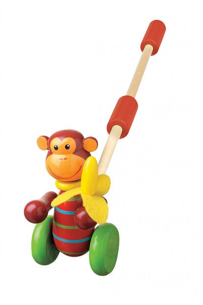 Orange Tree Toys Jucarie De Impins Maimutica,