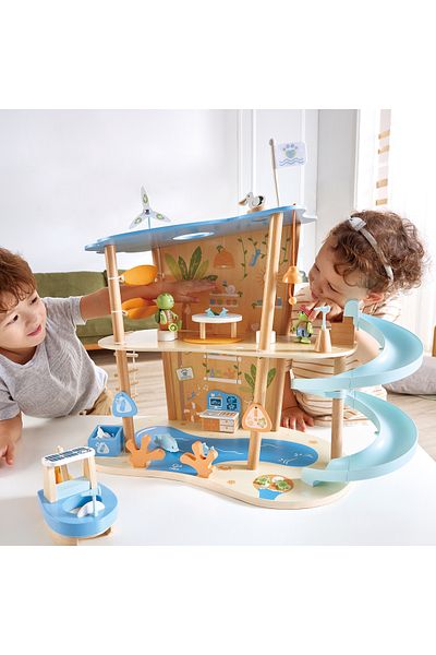 Hape Jucărie din lemn - Set de joacă Salvare Oceanică (48 de piese)