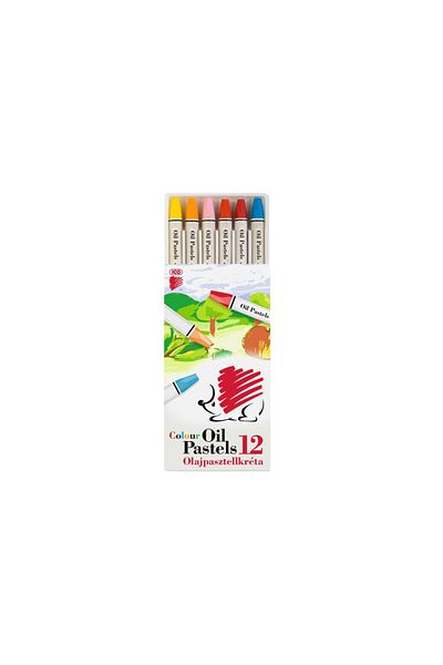 ICO Creioane solide cu ulei, pasteluri cu ulei Erici, set de 12